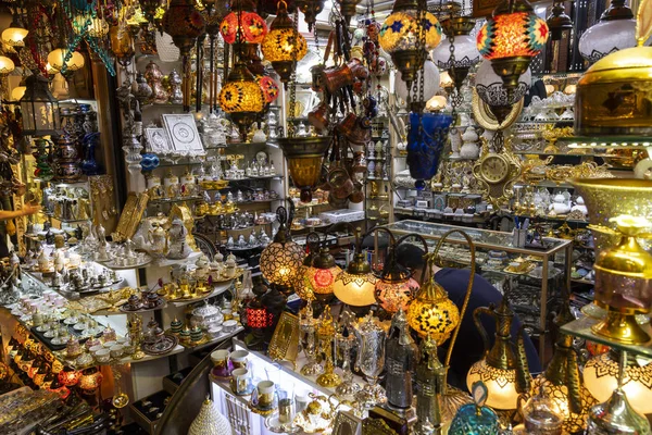 Bazar Lampade Istanbul Turchia — Foto Stock