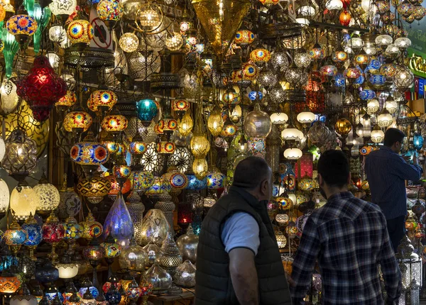 Bazar Lampade Negozio Istanbul — Foto Stock