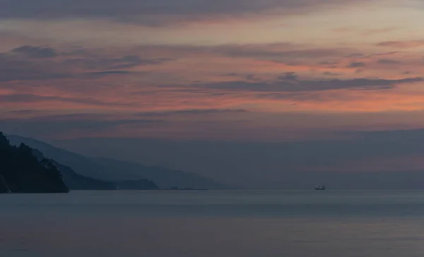 Sunset Μαύρη Θάλασσα Πλοίο Τουρκία — Φωτογραφία Αρχείου
