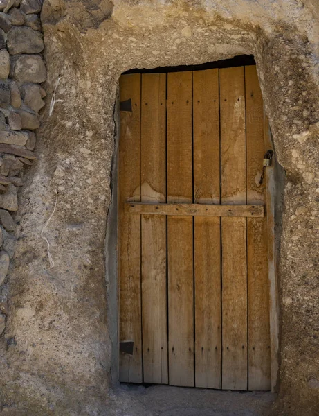 Kandovan Iran Houten Deur — Stockfoto