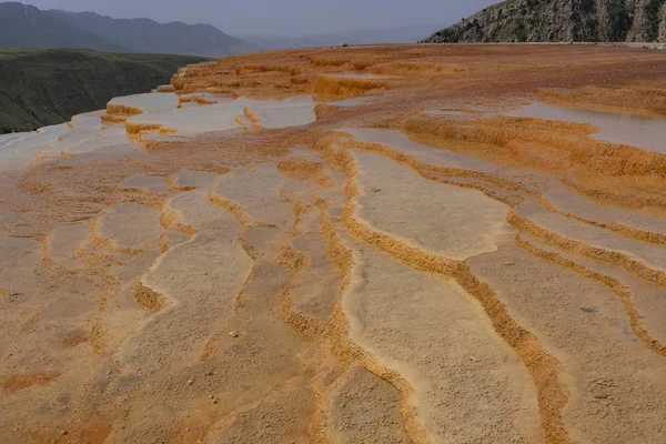 Badab-e Suurt Hotspring Mountains Iran — Stock Photo, Image