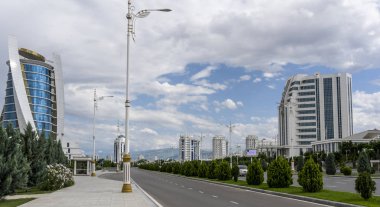 Ashgabat Şehri Boş Yol Türkmenistan