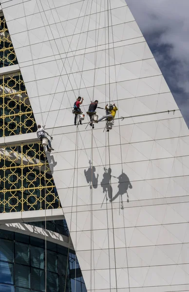 Ashgabat Lavoratori cittadini Turkmenistan — Foto Stock