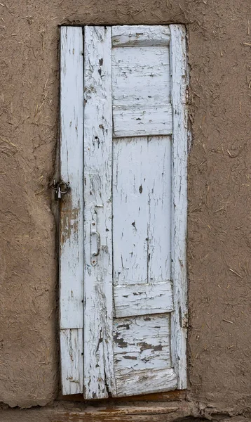 Хива Узбекистан Июня 2019 Года Деревянная Дверь Отделкой Доме Центре — стоковое фото