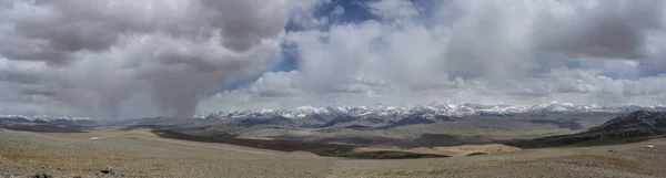 Panorama Mountains Lakes Khargush Pass Tajikistan Pamir Highway — Stock Photo, Image