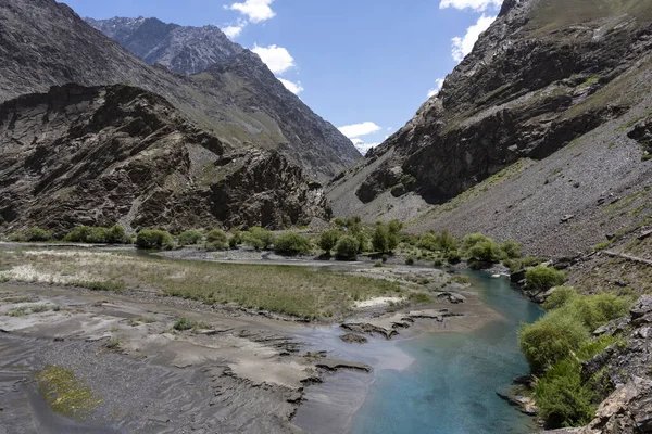 Valle Bartang Con Río Bartang Montañas Tayikistán — Foto de Stock