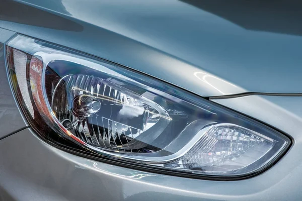 Close Car Headlights — Stock Photo, Image