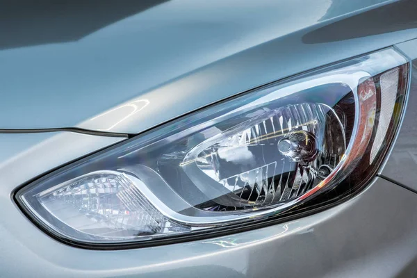 Close Car Headlights — Stock Photo, Image