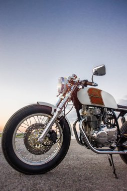 Vintage motosiklet fotoğrafı