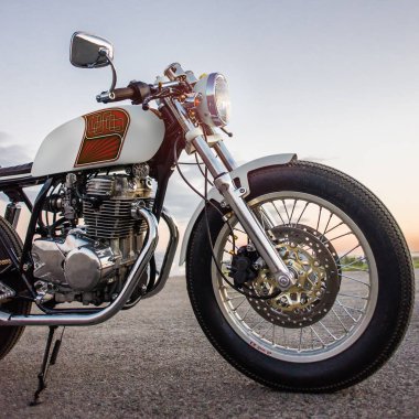 Vintage motosiklet fotoğrafı