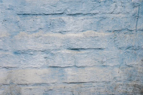 浅蓝色砖墙 — 图库照片