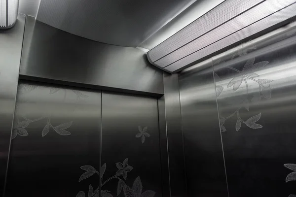 Modern elevator inside