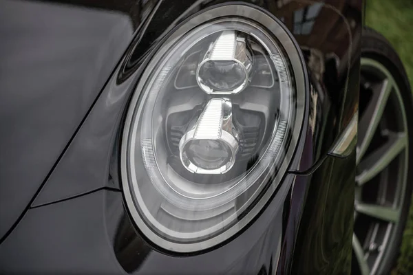 Close-up of headlights of a car — Stock Photo, Image