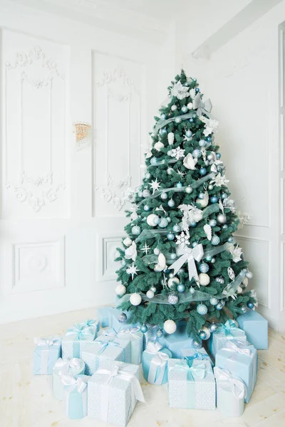 Camera Bianca Decorata Natale Natale Capodanno Concetto — Foto Stock