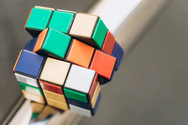 Кубик Рубіка Іграшка Крупним Планом — стокове фото