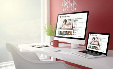 Kırmızı studio aygıtları toplama videonetwork ile