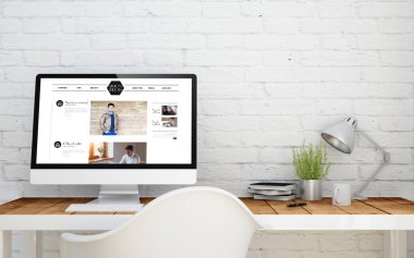 bilgisayar ekranında blog sayfası