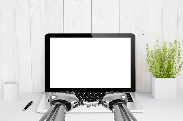 3d rendering of a laptop — Stock Photo, Image