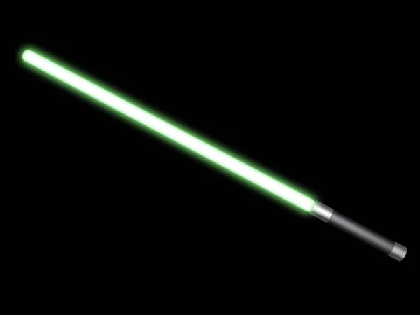 Green light saber — Stock Photo, Image