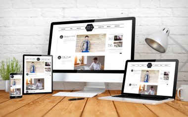 Modern blog ekran multidevices