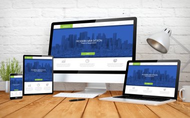 modern web tasarım ekran multidevices