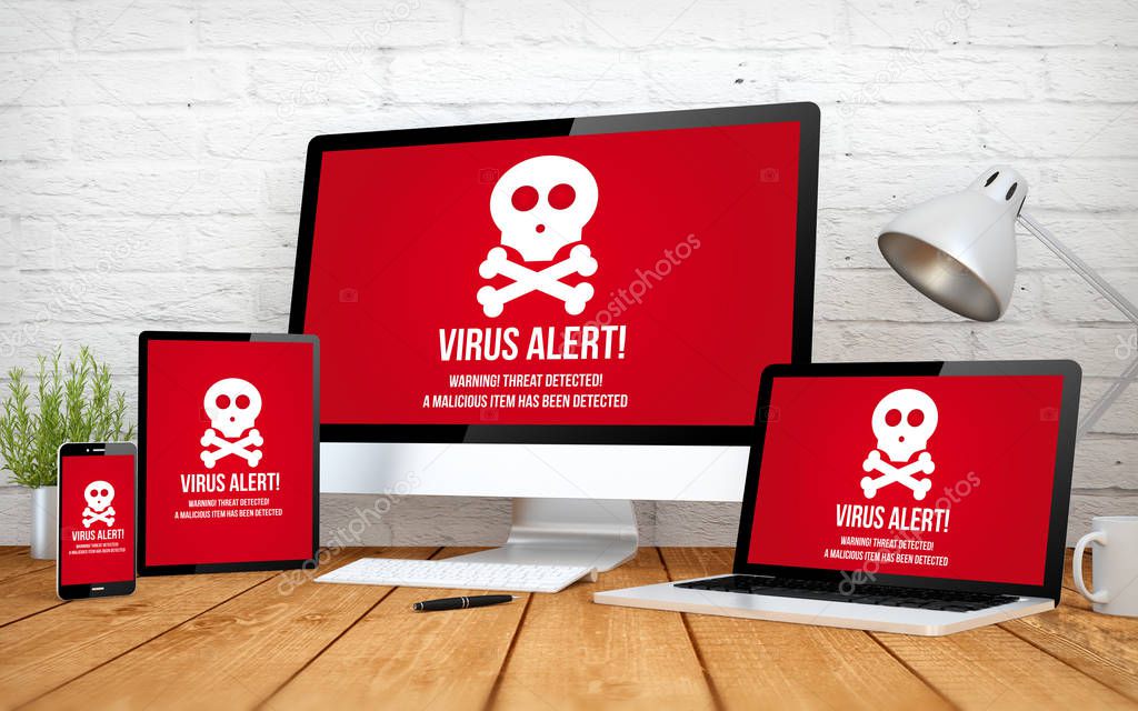 virus alert screen multidevices