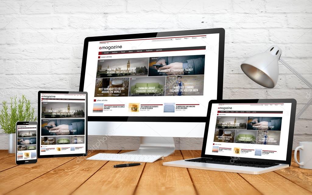 e-magazine screen multidevices