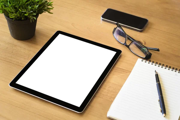 White screen tablet — Stock Photo, Image