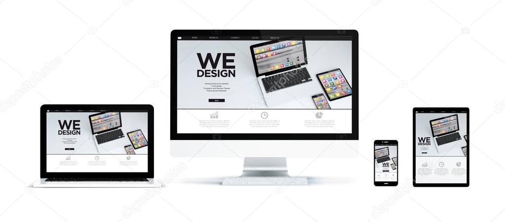 devices showing app design website 