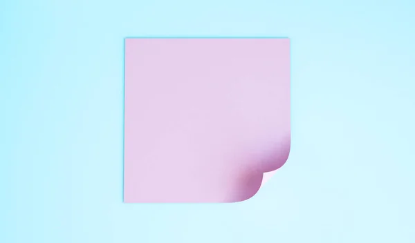 Empty pink sticky big note — Stock Photo, Image