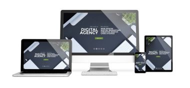 duyarlı ajans Web sitesi gösterilen aygıtlar 