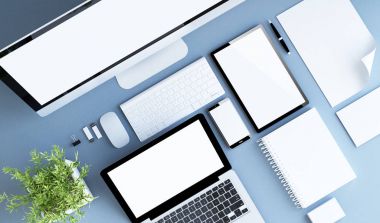 kurumsal teknoloji Üstten Görünüm