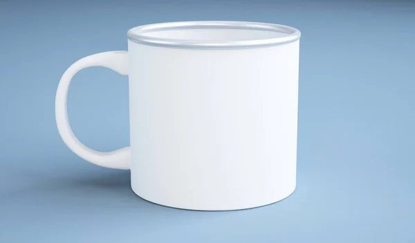 Emalj metall mugg — Stockfoto