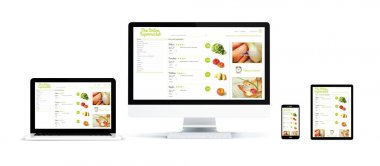 gerçekçi cihazlar ile online süpermarket izole