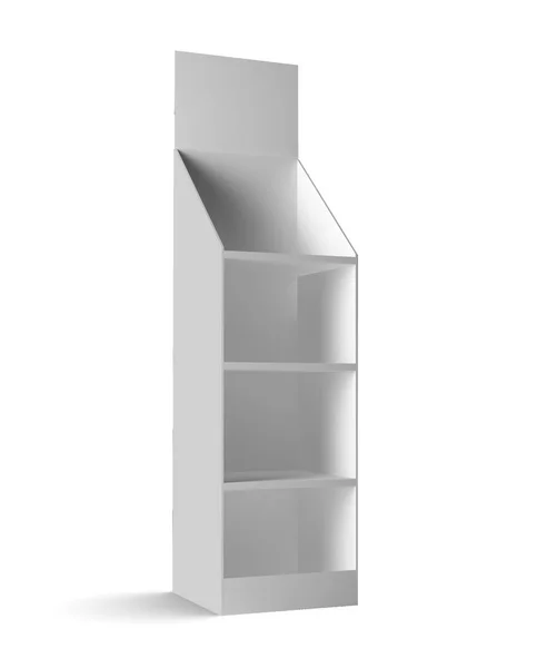 Single white shelf — Stock Photo, Image