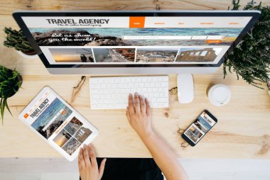 Seyahat Acentası Web sitesi Web sitesi genel gider aygıtları