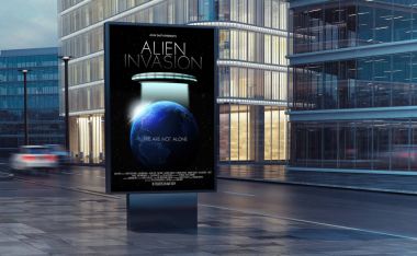 film poster Pano sokakta, 3d render