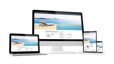 seyahat resort web tasarım, becerikli, 3d render