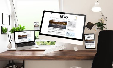 başı işleri ve haber sitesi, 3d render sahip cihazlar