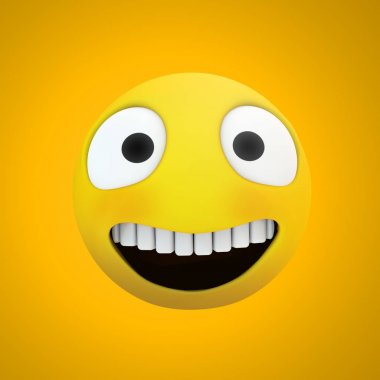 Emoji gülümseme simgesini 3B oluşturma