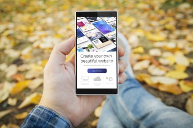 Adam sonbahar park tarama web sitesi Oluşturucu. 