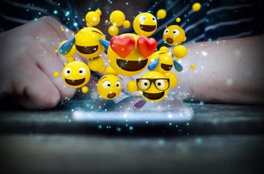 Kadın eli değmek smartphone perde ifadeler ile