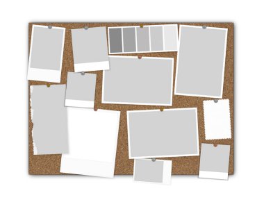 Moodboard mantarı izole edilmiş, 3D görüntüleme 
