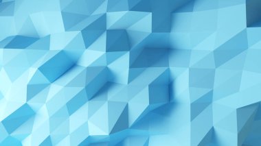 mavi düşük arkaplan 3d oluşturma