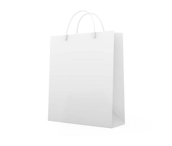 isolated shopping bag mock up 3d rendering