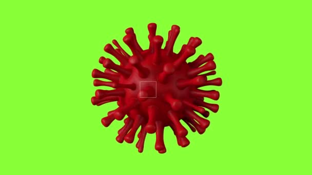 Рендеринг Вирусных Клеток — стоковое видео