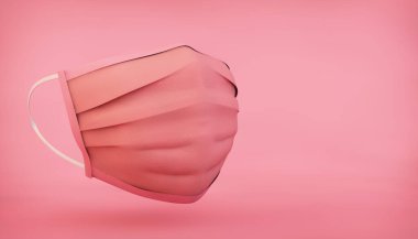 Pembe tıbbi maske 3D görüntüleme