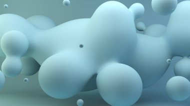 açık mavi sıvı arka plan 3d oluşturma
