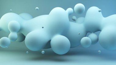 açık mavi sıvı 3d biçimlendirme arkaplanı