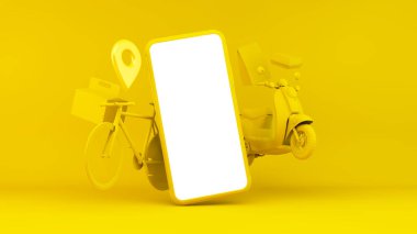 Fast food eve servis uygulaması 3 boyutlu görüntüleme